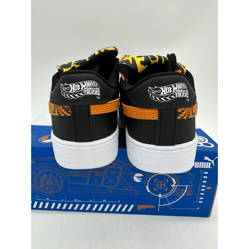 Puma CA Pro Hot Wheels Kids Size 3C Black Yellow Athletic Shoes 403431 01
